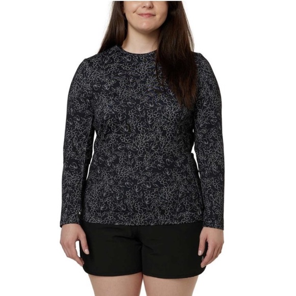 NWT Hang Ten Ladies' Sun Tee Black Size M - Picture 1 of 11